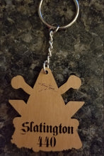 Load image into Gallery viewer, Fear no danger skull and square and compass freemason lodge keychain - Altered Goods
