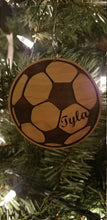 Load image into Gallery viewer, Custom soccer ball ornament - Altered Goods
