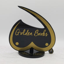 Load image into Gallery viewer, Golden boobs desk sign breastfeeding award - Altered Goods
