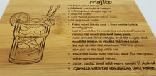 Load image into Gallery viewer, Mojito drink recipe bamboo cutting board - Altered Goods
