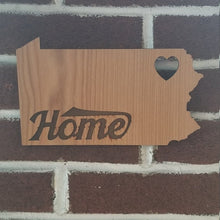 Load image into Gallery viewer, State cut out wooden sign - Altered Goods
