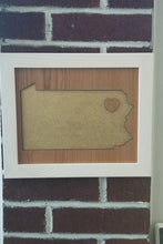 Load image into Gallery viewer, State cut out wooden frame sign - Altered Goods
