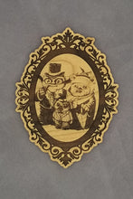 Load image into Gallery viewer, Yoda ewok and gremlin family portrait ornament - Altered Goods
