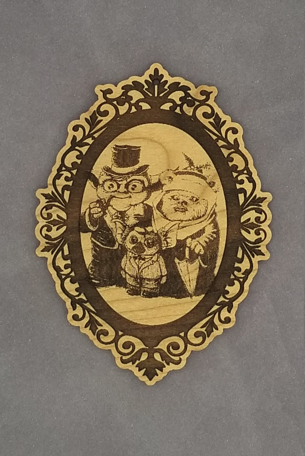 Yoda ewok and gremlin family portrait ornament - Altered Goods