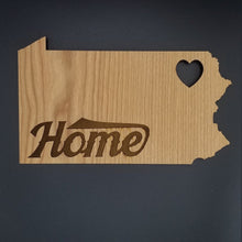 Load image into Gallery viewer, State cut out wooden sign - Altered Goods
