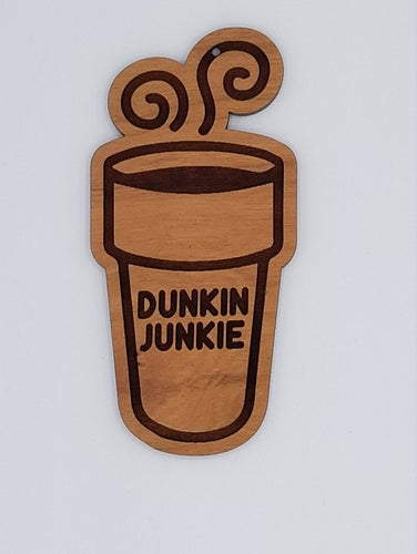 Dunkin junkie ornament - Altered Goods