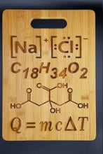 Load image into Gallery viewer, Salt fat acid heat bamboo cutting board - Altered Goods
