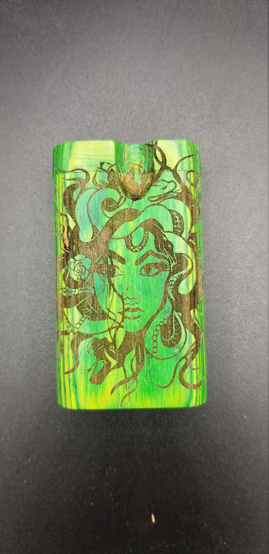 Medusa green wood dugout one hitter - Altered Goods