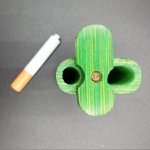 Load image into Gallery viewer, Shamrock brass knuckle green wood dugout one hitter
