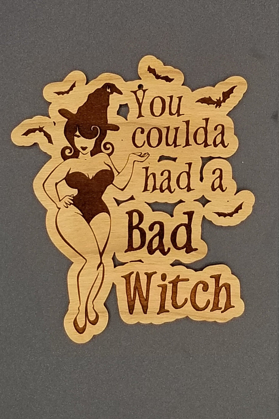 You coulda had a bad witch pinup ornament - Altered Goods