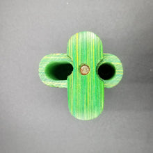 Load image into Gallery viewer, Shamrock brass knuckle green wood dugout one hitter
