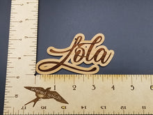 Load image into Gallery viewer, Custom name cut out wooden ornament - Altered Goods
