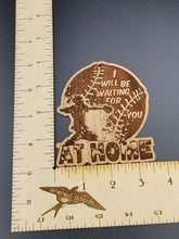 Load image into Gallery viewer, I will be waiting for you at home softball catcher ornament - Altered Goods
