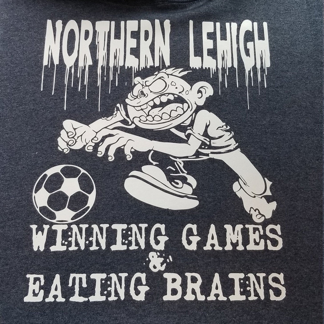 Winning games and eating brains soccer zombie team shirt - Altered Goods