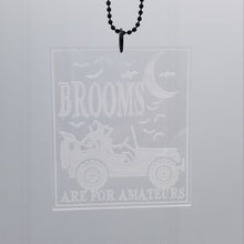 Load image into Gallery viewer, Brooms are for amateurs witch jeep necklace - Altered Goods
