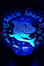 Load image into Gallery viewer, Custom name baby shark led night light - Altered Goods
