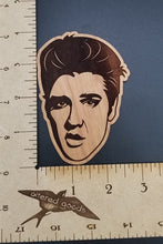 Load image into Gallery viewer, Elvis wood laser engraved ornament - Altered Goods
