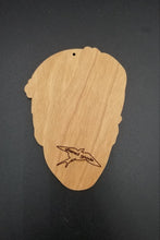 Load image into Gallery viewer, Elvis wood laser engraved ornament - Altered Goods
