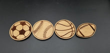 Load image into Gallery viewer, Wooden sport cut out magnets for Slate home sign - Altered Goods
