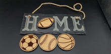 Load image into Gallery viewer, Wooden sport cut out magnets for Slate home sign - Altered Goods
