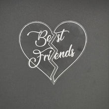 Load image into Gallery viewer, Best friends split heart ornament - Altered Goods
