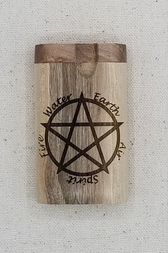 Pentagram elements walnut dugout one hitter