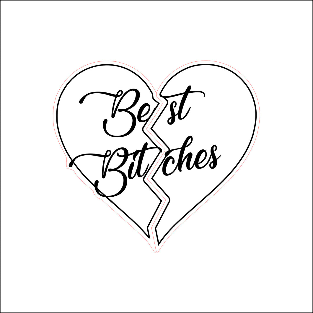 best friends and best bitches svg dxf pdf corel draw files