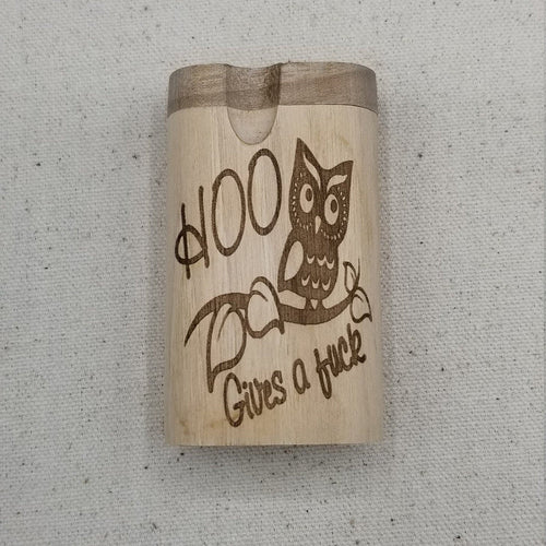 Hoo gives a fuck owl walnut dugout one hitter