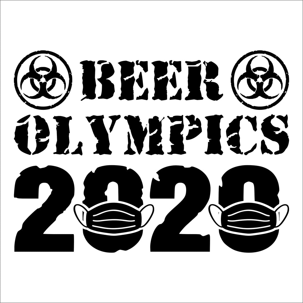 beer olympics 2020 biohazard and mask svg dxf pdf corel draw files