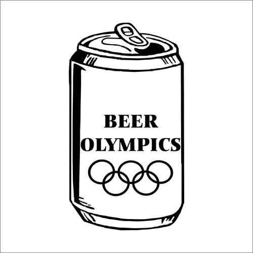 beer olympics beer can svg dxf pdf corel draw files