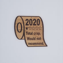 Load image into Gallery viewer, 2020 toilet paper one star cherry hardwood laser engraved ornament
