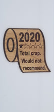 Load image into Gallery viewer, 2020 toilet paper one star cherry hardwood laser engraved ornament
