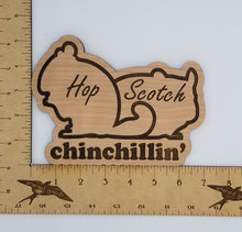 Load image into Gallery viewer, Chinchillin&#39; custom name cherry plywood sign
