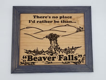 Load image into Gallery viewer, Beaver falls wooden frame sign
