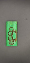 Load image into Gallery viewer, Shamrock brass knuckle green wood dugout one hitter
