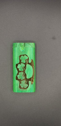 Shamrock brass knuckle green wood dugout one hitter