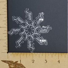 Load image into Gallery viewer, Cunt flake snowflake clear acrylic ornament
