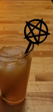 Load image into Gallery viewer, Pentagram wand drink stirrer
