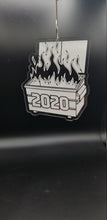 Load image into Gallery viewer, 2020 dumpster fire clear acrylic ornament
