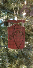 Load image into Gallery viewer, Personalized Country sled wood ornament
