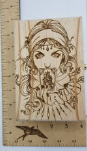 Load image into Gallery viewer, Wood tarot girl box
