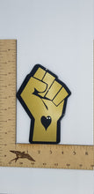 Load image into Gallery viewer, Black lives matter heart fist sign
