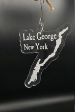 Load image into Gallery viewer, Lake george laser engraved clear acrylic christmas ornament
