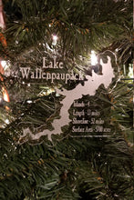 Load image into Gallery viewer, Lake wallenpaupack laser engraved acrylic christmas ornament
