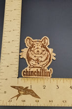 Load image into Gallery viewer, Chinchillin chinchilla hardwood engraved ornament
