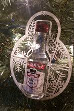 Load image into Gallery viewer, Mini liquor bottle holder acrylic snowflake ornament
