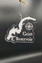 Load image into Gallery viewer, Geist reservoir laser engraved clear acrylic christmas ornament
