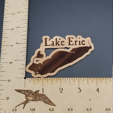 Load image into Gallery viewer, Lake erie laser engraved cherry wood christmas ornament
