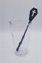 Load image into Gallery viewer, Coffin halloween wand drink stirrer
