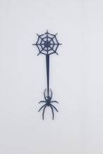 Load image into Gallery viewer, Spider and web halloween wand drink stirrer
